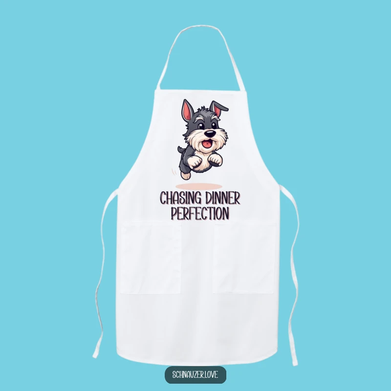 Funny Energetic Schnauzer Apron - Cook with Speed and Fun, Perfect Funny Gift!