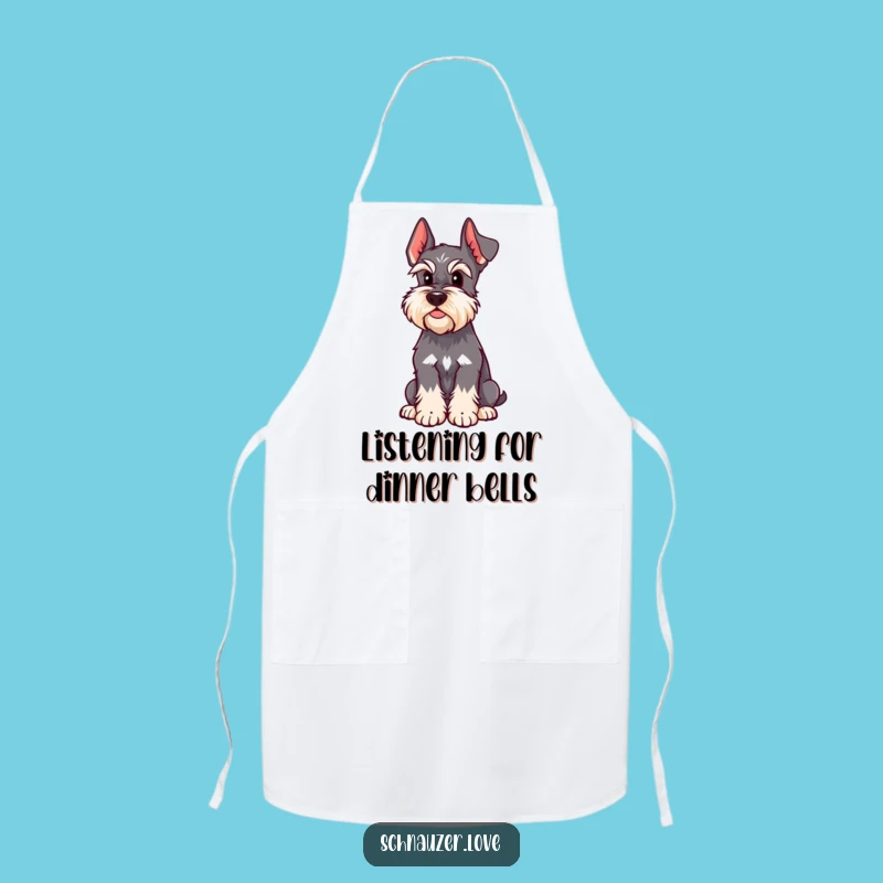 Funny Schnauzer Apron - The Attentive Chef's Funny Kitchen Gift