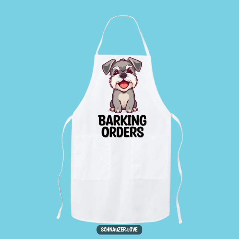 Funny Schnauzer Ears Apron: Happy Chef Bark, Perfect Kitchen Gift