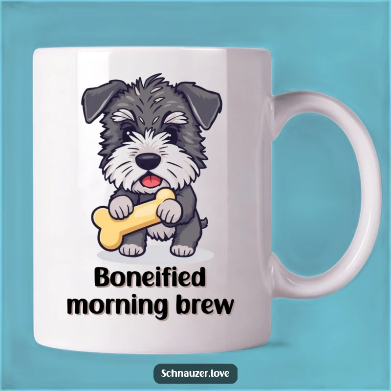 Funny Schnauzer Bone Fetch Mug: The Perfect Humorous Gift for Dog Lovers