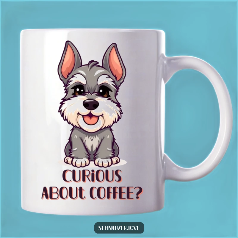 Funny Schnauzer Head Tilt Mug - Adorable Curiosity, Perfect Funny Gift!