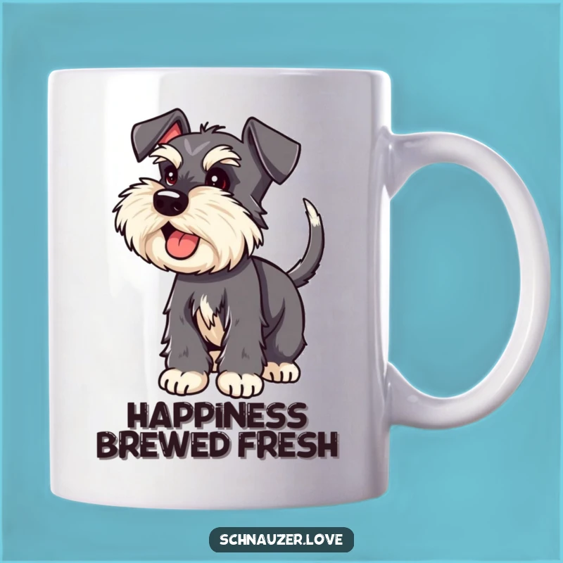 Funny Exciting Schnauzer Mug - Hilarious Wagging Tail Gift for Dog Lovers