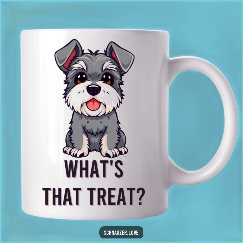 Funny Schnauzer Floppy Ears Mug, Curious Dog Lover Gift, Humorous