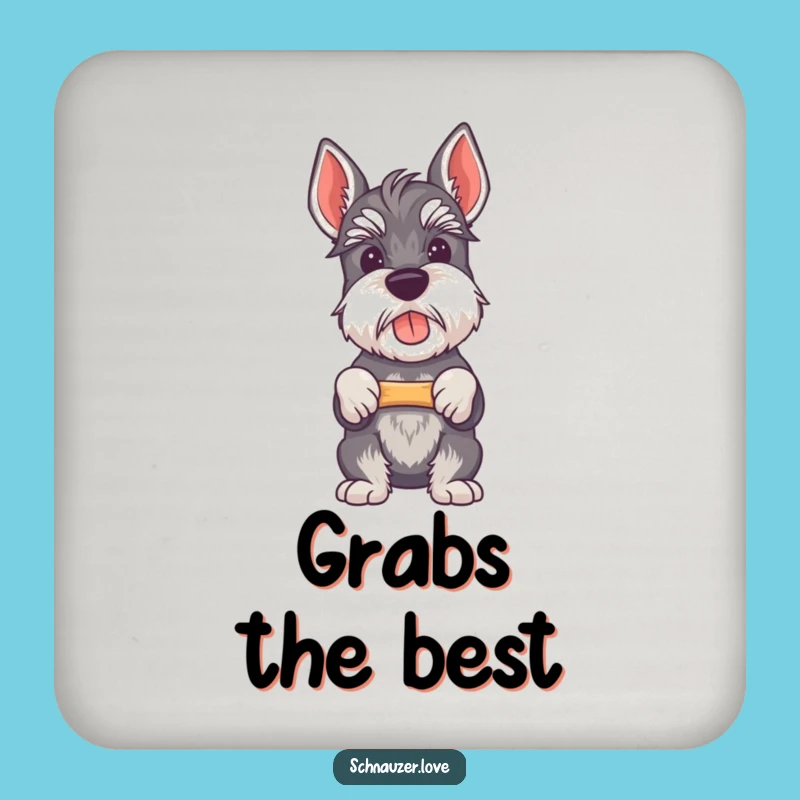 Funny Schnauzer Coasters (Set of 4) - Hilarious Proud Dog Protection for Tables