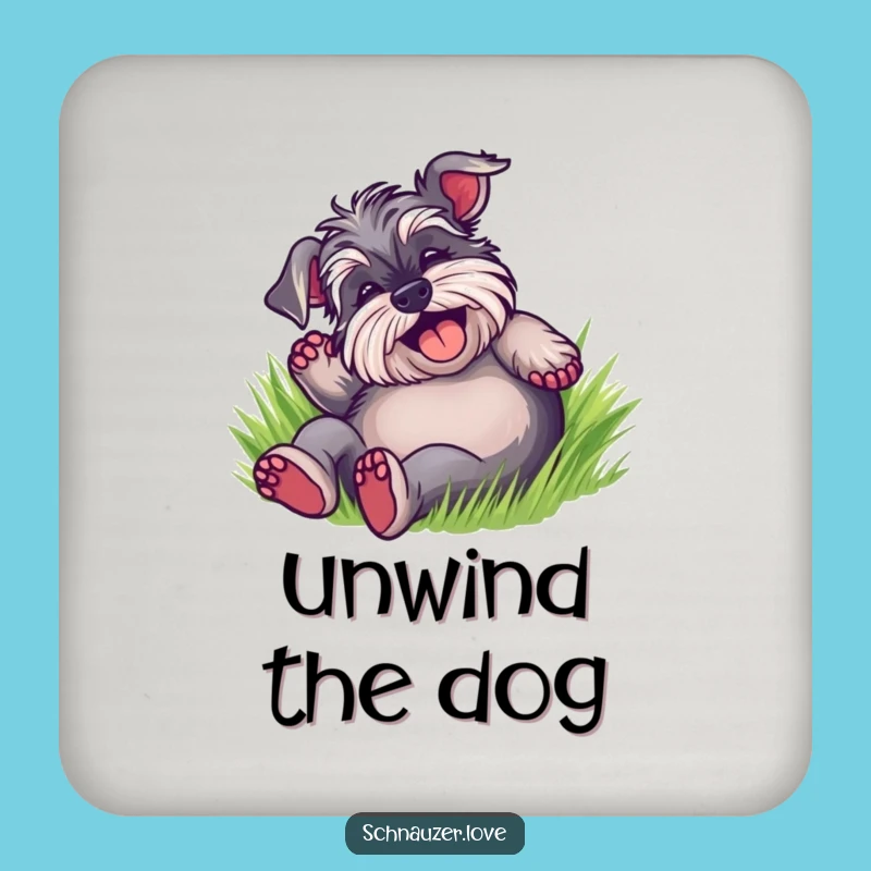 Funny Schnauzer Grass Roll Coaster: Bar Dog Humor, Perfect Protective Funny Gift