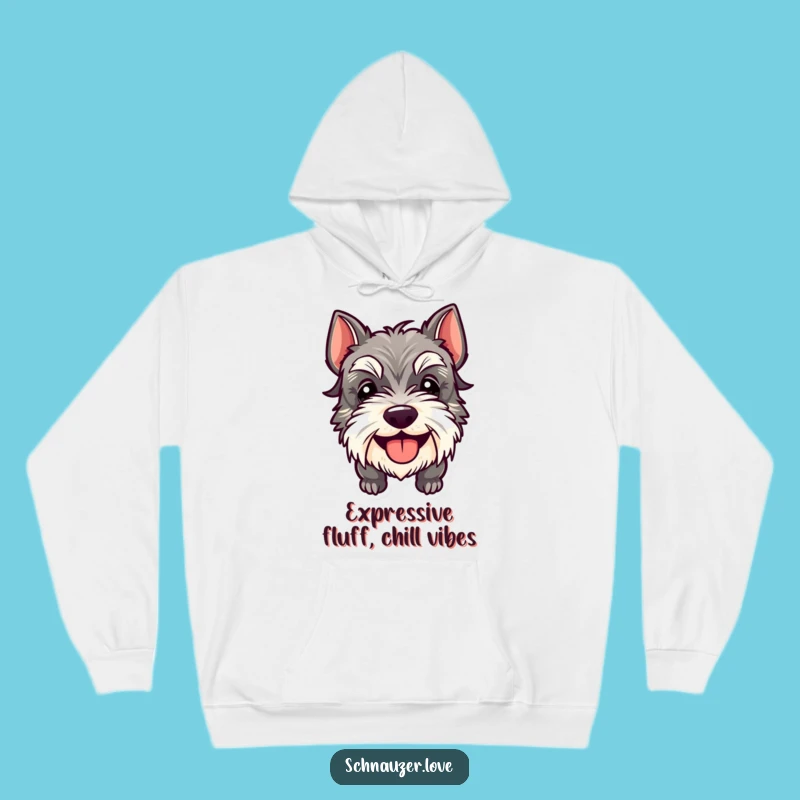 Cozy Funny Schnauzer Tongue Out Hoodie: Warm Up with Laughter, A Terrific Funny Gift
