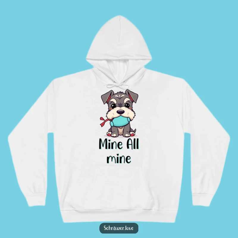 Cozy Funny Schnauzer Toy Hoodie: Squeaky Toy Pup, Warm & Humorous Gift