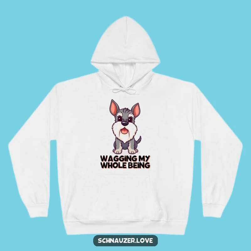 Funny Schnauzer Hoodie, Cozy Perky Beard Sweatshirt for Dog Lovers Gift