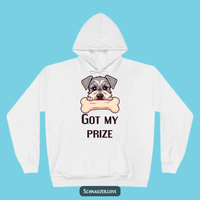 Funny Schnauzer Bone Hoodie - Cozy & Humorous Gift for Schnauzer Enthusiasts!