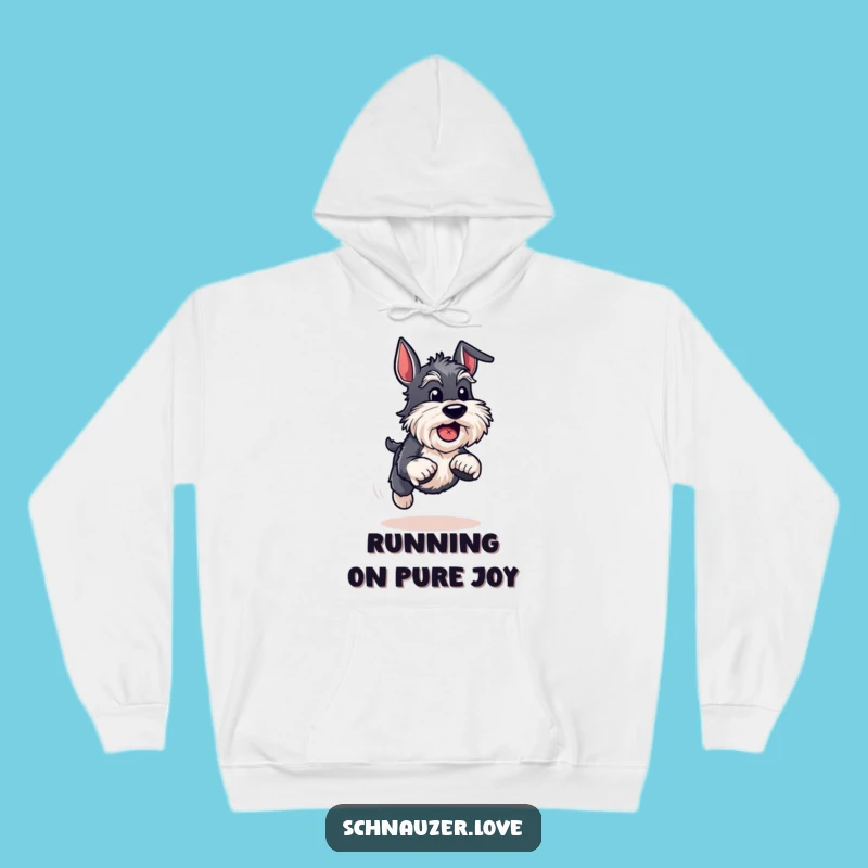 Funny Energetic Schnauzer Hoodie - Cozy Comfort for Active Pups, Perfect Funny Gift!