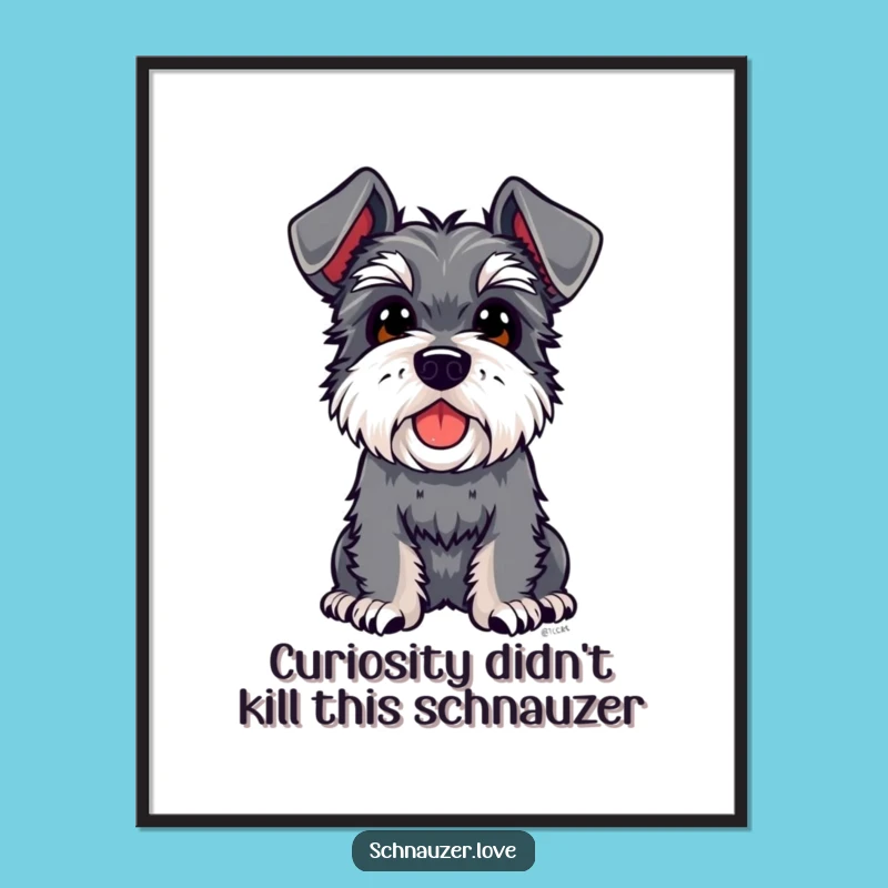 Free Printable Schnauzer Wall Art: Curious Dog Decor, Downloadable & Print at Home Charm!
