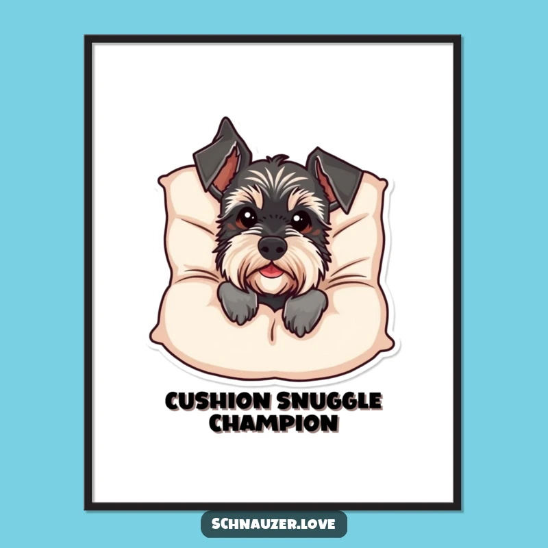 Free Printable Schnauzer Wall Art: Funny Dog Peeking, Quirky Downloadable Decor for Dog Lovers