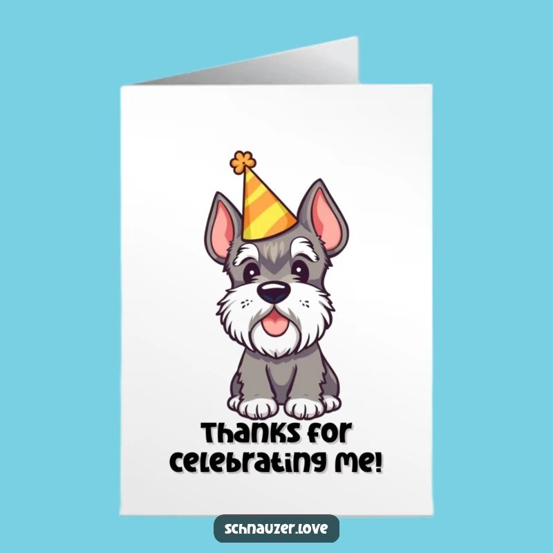 Free Printable Thank You Card: Party Schnauzer, A Fun Downloadable Gift!
