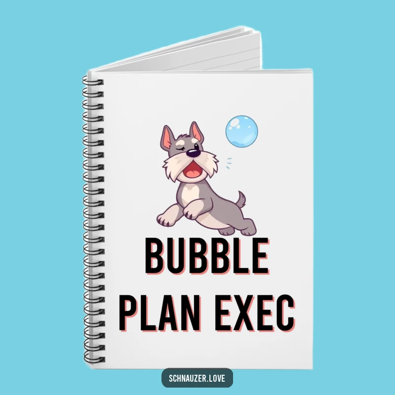 Funny Bubble Schnauzer Notebook: Jot Down Playful Thoughts