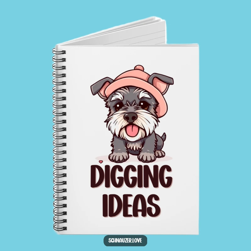 Funny Hat Schnauzer Notebook: Dig Up Ideas, Perfect Creative Gift