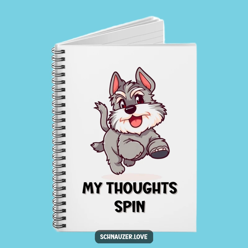 Funny Joyful Schnauzer Tail Chase Notebook: Doggy Journal for Your Best Ideas