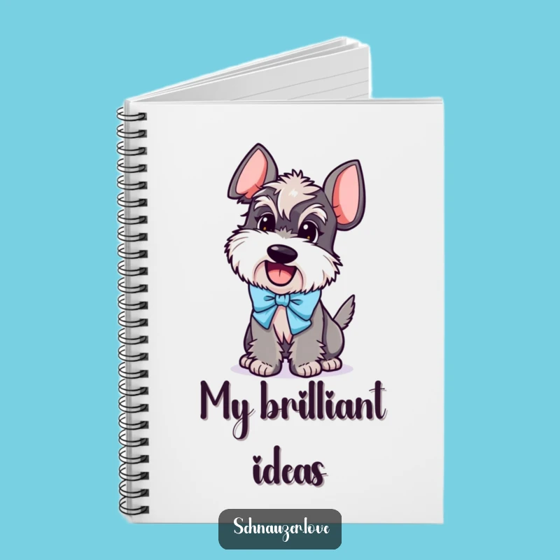 Funny Schnauzer Bow Notebook: Hilarious Journal for Dog Lovers & Note-Takers