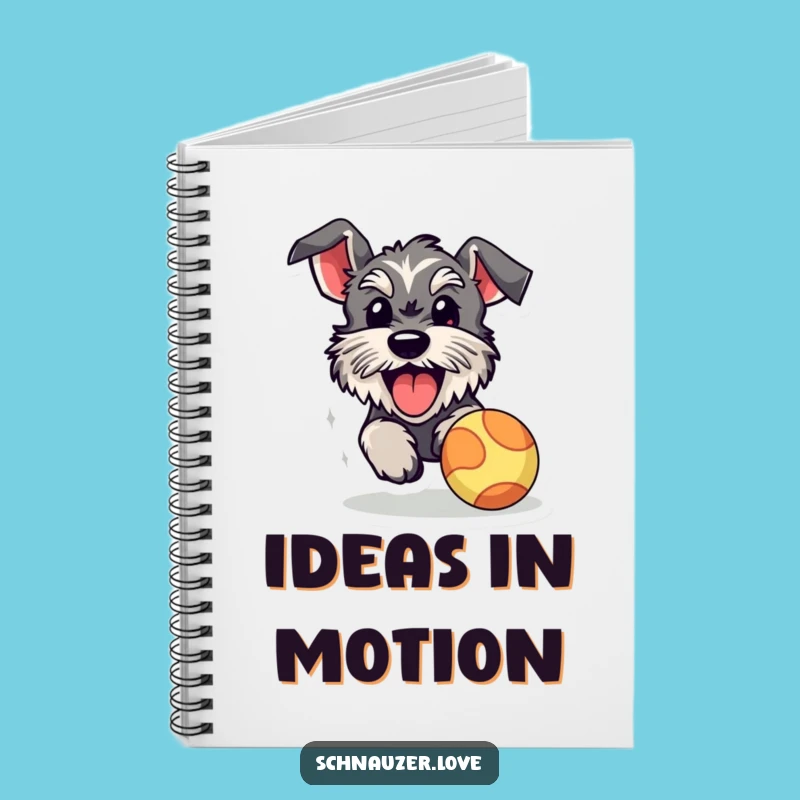 Funny Schnauzer Notebook: Energetic Dog Journal for Ideas