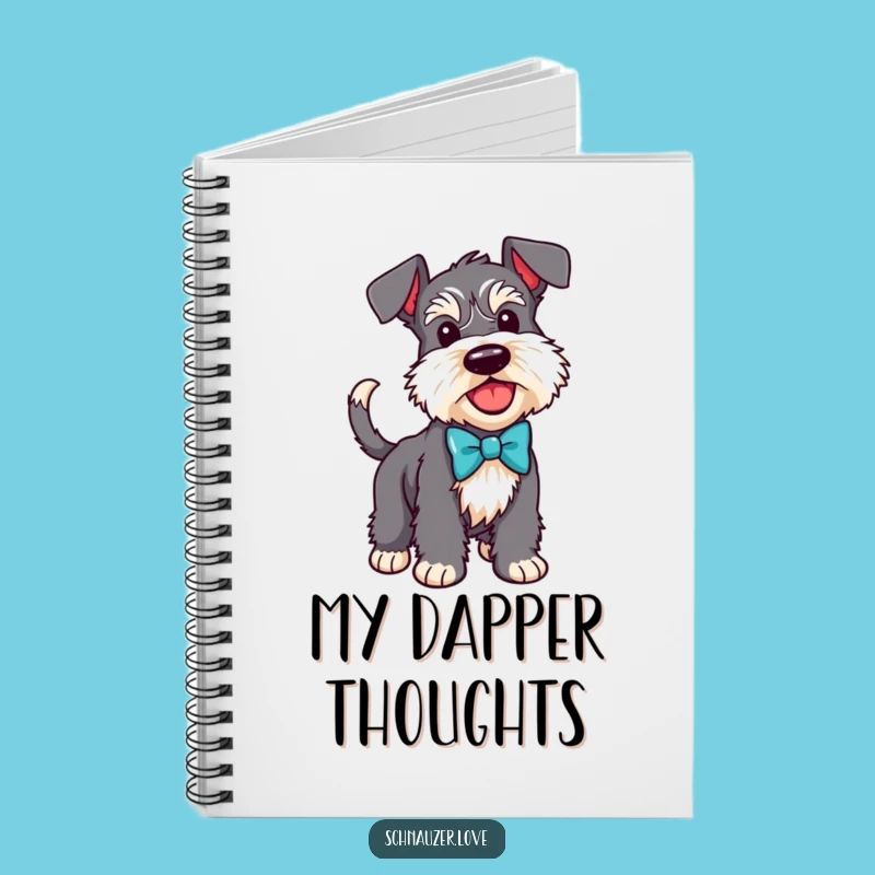 Funny Schnauzer Bow Tie Notebook: Jot Down Ideas with Flair!
