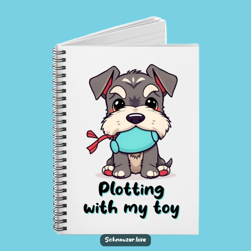 Funny Schnauzer Toy Notebook: Squeaky Toy Journal, Creative Gift for Dog Lovers