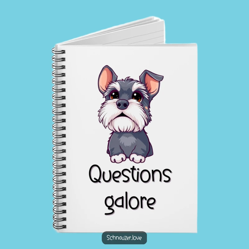 Funny Schnauzer Notebook: Curious Dog Journal for Ideas
