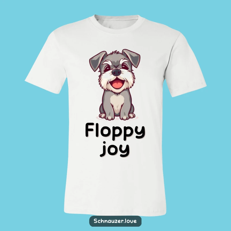 Funny Schnauzer Ears T-Shirt: Happy Bark, Perfect Humorous Gift