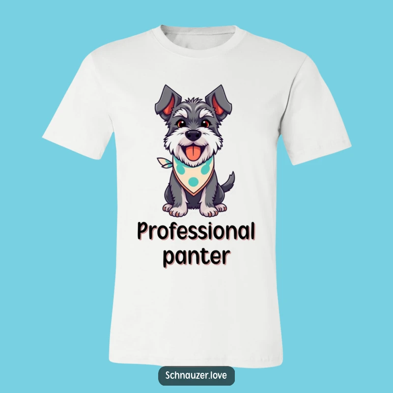 Funny Schnauzer Bandana T-Shirt: Hilarious Dog Lover Tee, Perfect Gift