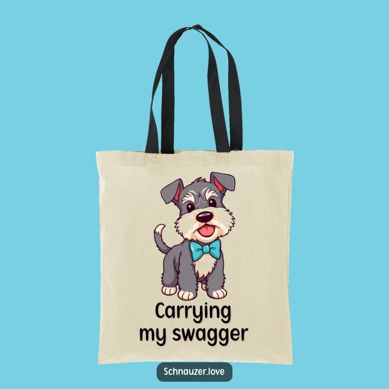 Funny Schnauzer Bow Tie Tote Bag: Carry Your Style!